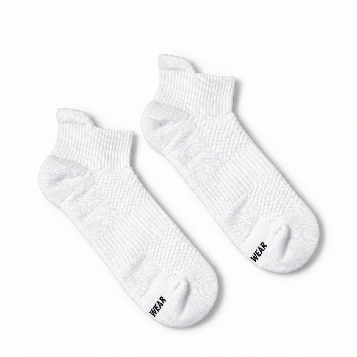 Bamboo Ankle Compression Socks - White