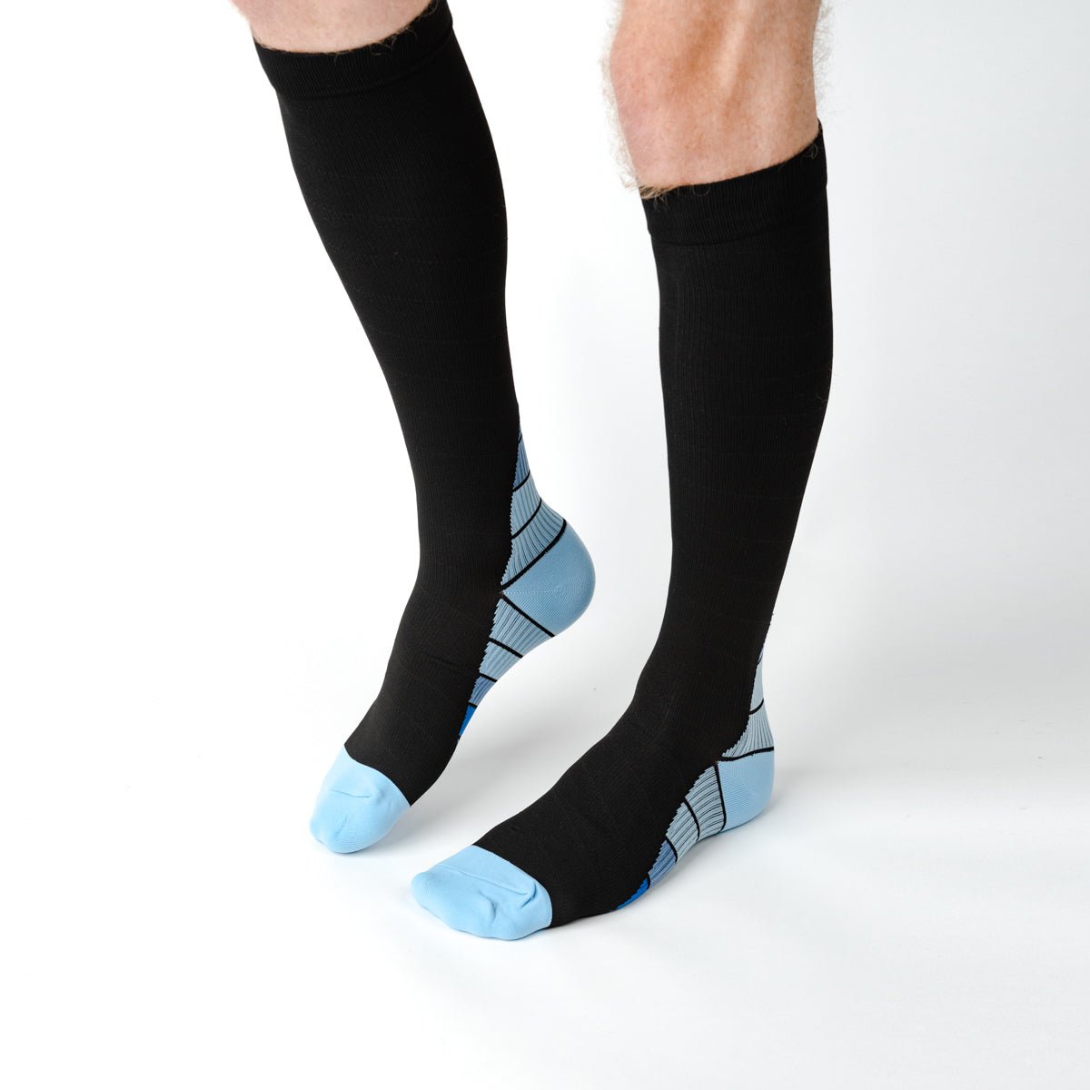 Retro Blue Compression Socks - TheraWear